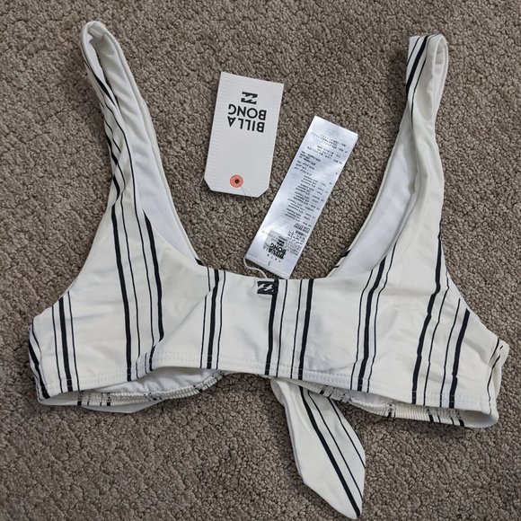 AMBER 3 Piece Reversible Billabong Day Drift - Hanky Tie Top x2 + Tanga Bikini - Picture 6 of 6